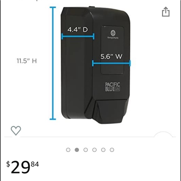 NEW Georgia-Pacific Blue Ultra Soap and Sanitizer Dispenser, Manual Dispenser - Picture 5 of 6